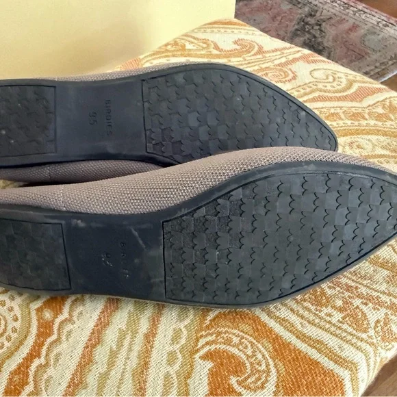 Birdies “The Blackbird” Knit Slip On Pointed Toe Washable Flats Taupe Sz9.5 - Picture 8 of 8